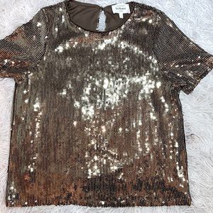 Bohme Gold Sequin Top Large